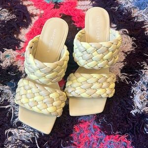 Chartreuse sandals